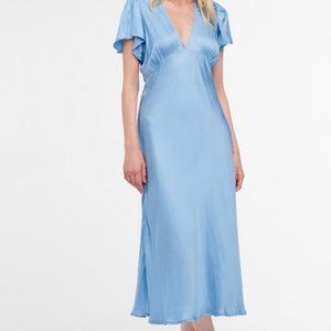 Capulet Hermosa Bias Midi Dress Blue XS